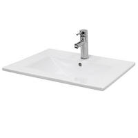 WASCHBECKEN - Weiß, Keramik (46.5/17.5/61cm) - ECD-Germany