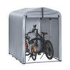 FAHRRADGARAGE für 1-2 Fahrräder, 120x163x176cm, Silber-Eisen - Hellgrau, Metall (120/163/176cm) - SoBuy