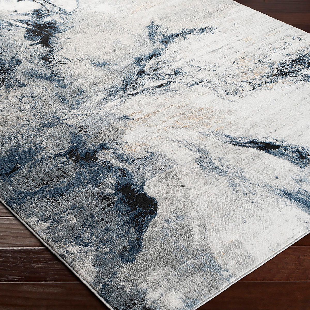 KURZFLORTEPPICH 160/220 cm Grau - Blau/Grau, Naturmaterialien/Textil (160/220cm) - LIVABLISS