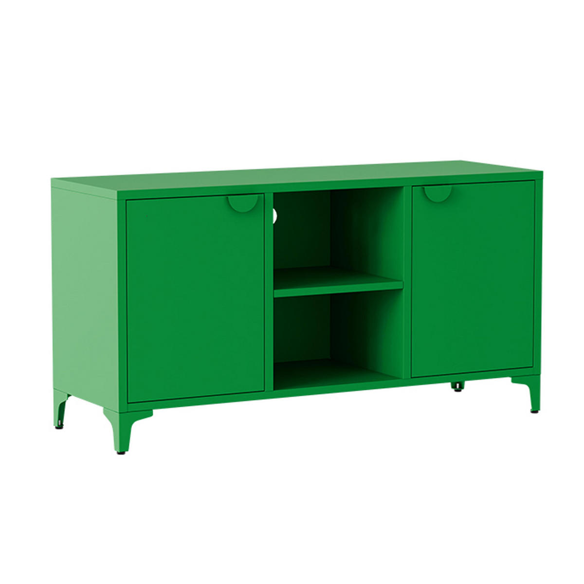 SIDEBOARD 120 cm, Grün - Grün, Metall (40/63/120cm) - Oviala