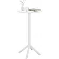 BARTISCH rund 60 cm Kunststoff Weiß - Weiß, Kunststoff (60/60/107cm) - CLP