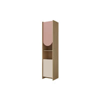 KINDERREGAL LEXO 05 43/198/40 cm in Eiche Cremona/Macadamia/Puderrosa (links) - Eichefarben/Beige, Holzwerkstoff (43/198/40cm) - Deine Möbel 24