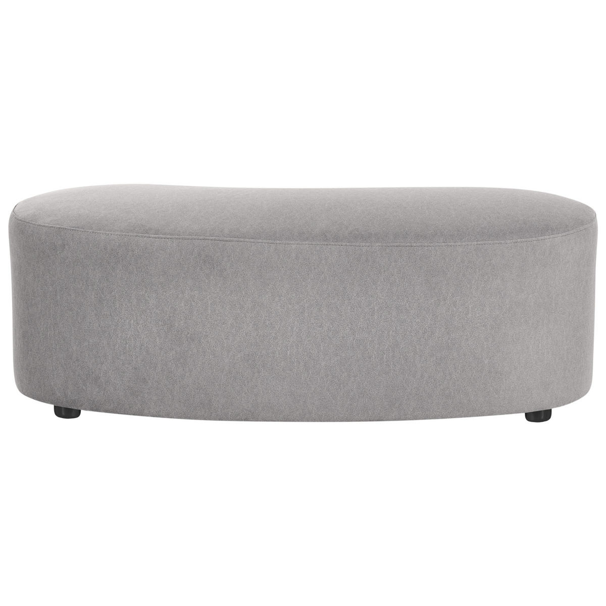 OTTOMANE Stoff Grau Amal - Dunkelgrau, Textil (120/41/54cm) - Beliani