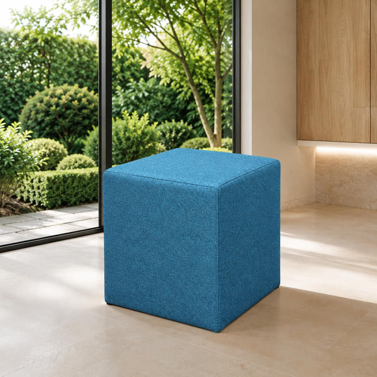 SITZWÜRFEL / Siège Pouf - Turquoise, 40X40X40 Cm, Assise Rembourrée, Confortable Pour Salon, Chambre Ou Bureau - Blau/Hellblau, Textil (41/41/40cm) - Best For Home