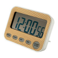 KÜCHENUHR Timer mit LCD Display - Braun, Kunststoff (3/7/9cm) - Intirilife