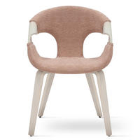 STUHL Formholz 55 x 56 x 80 cm rosa POLSTERSTÜHLE #03 - Rosa, Kunststoff (55/80/56cm) - Massivmoebel24