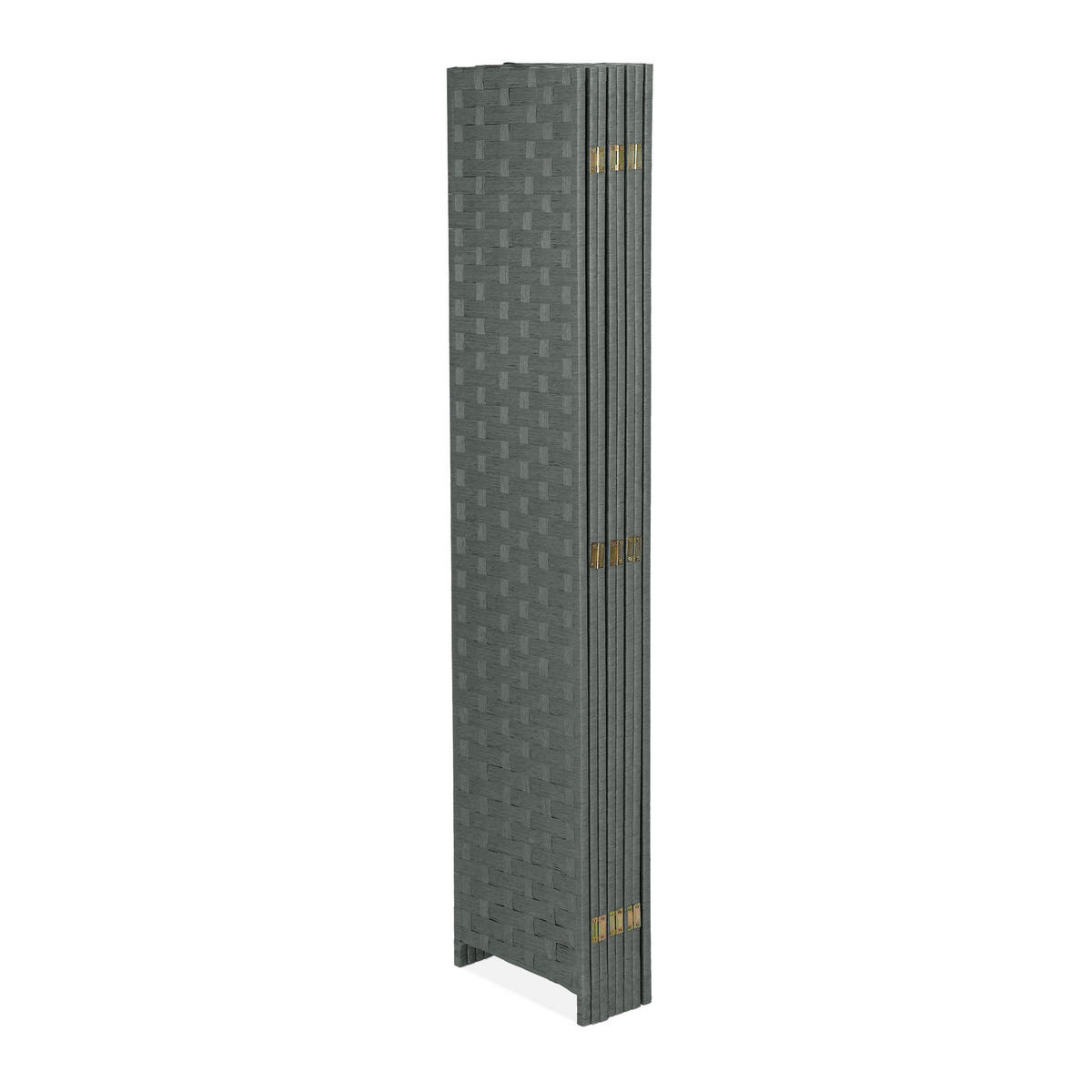 PARAVENT - Grau, Holz/Papier (320/170/2cm) - Relaxdays