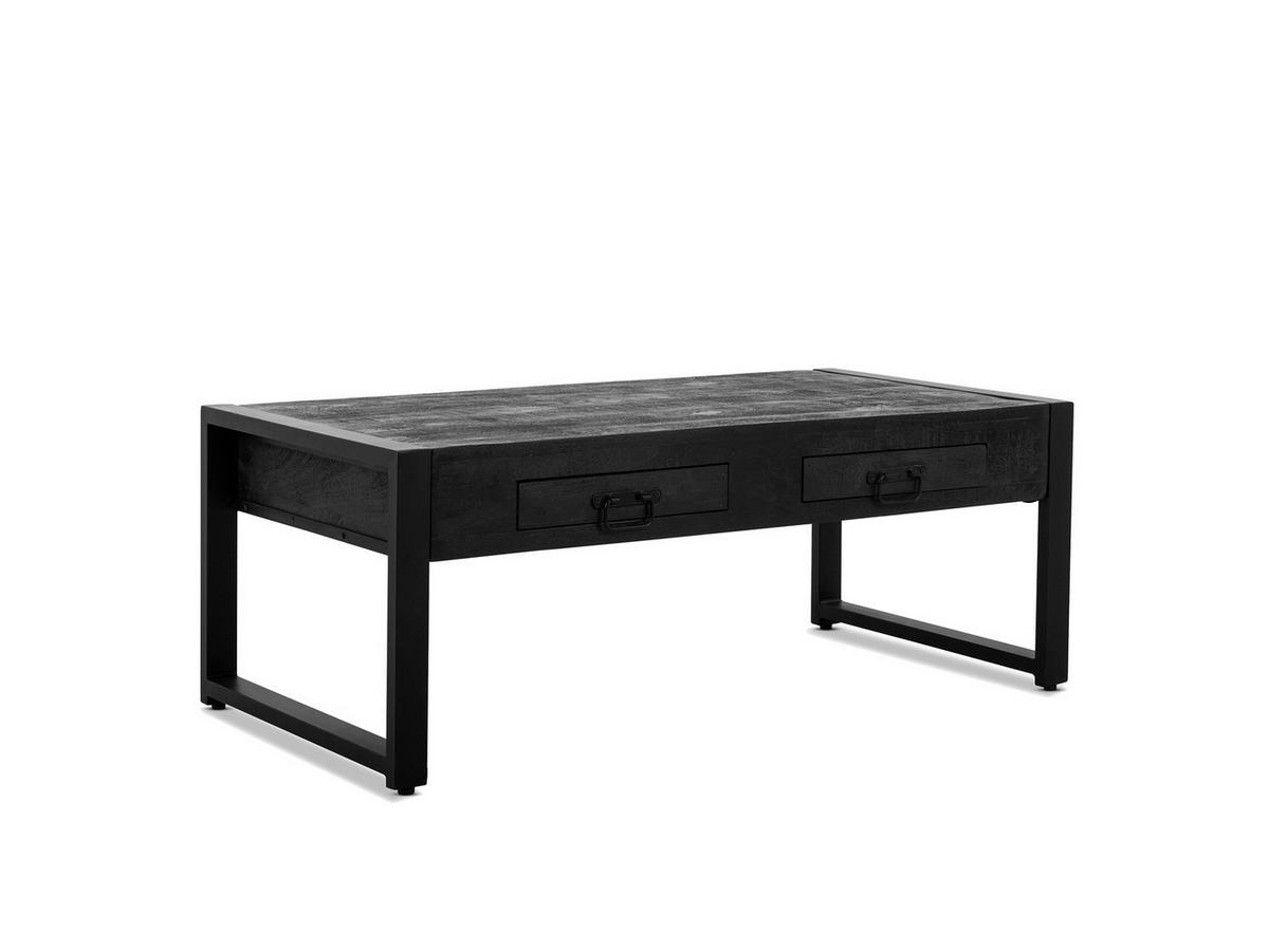 COUCHTISCH Britt Mangoholz 120 cm / 60 cm Schwarz - Schwarz, Holz (60/120/45cm)