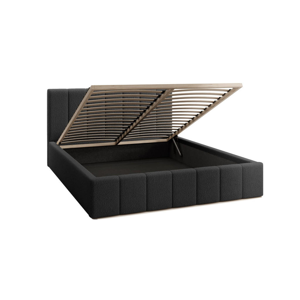 Thumbnail - Fedve Polsterbett, Schwarz, Textil, 120x200 cm, Schlafzimmer, Betten, Polsterbetten
