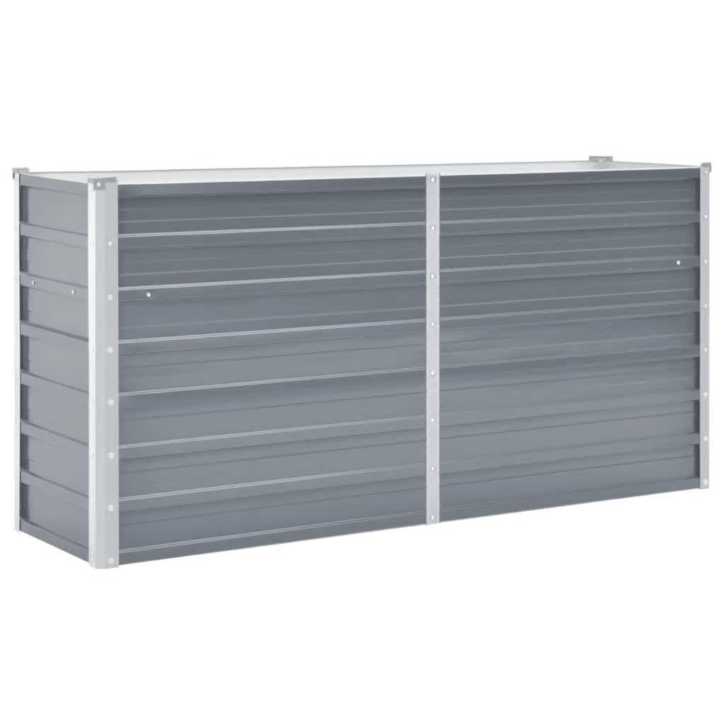 vidaXL Hochbeet Grau 40x77x160 cm