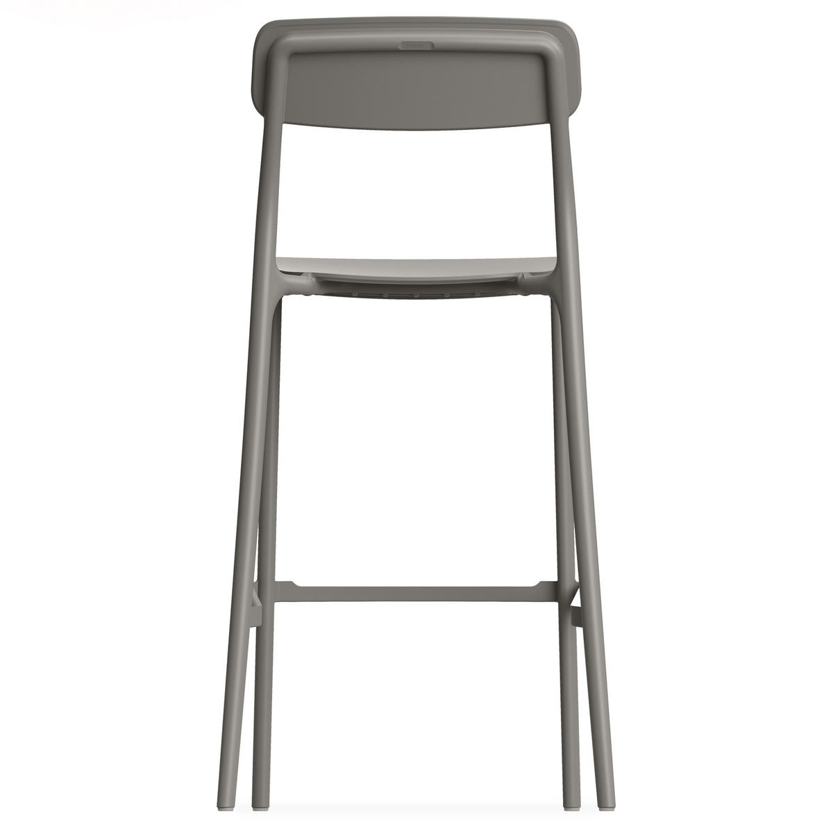 GARTENHOCKER GALIO, Hochhocker, 2-er Set - Graubraun, Kunststoff (52/107.5/54.5cm) - KONSIMO®