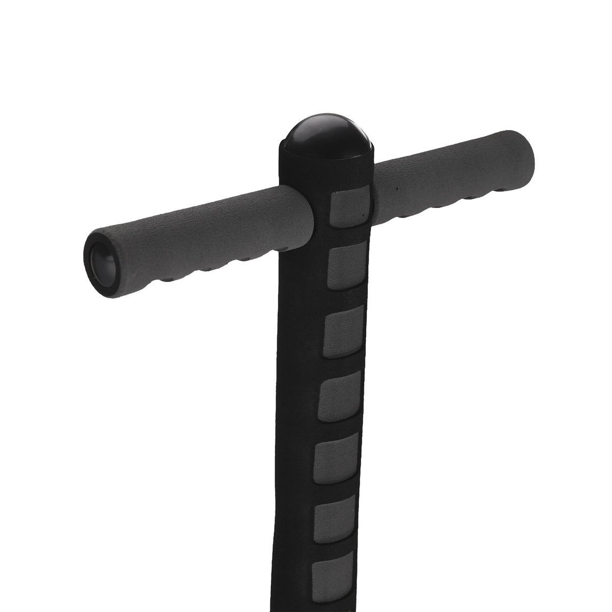 POGO-STICK - Schwarz, Kunststoff/Textil (24/6cm) - Relaxdays