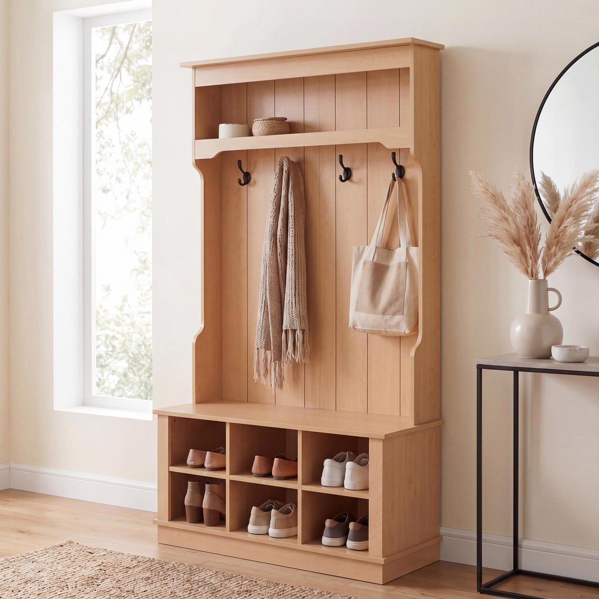 GARDEROBE Beige - Beige, Holz (100/170/39cm) - MCW