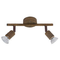 LED DECKENLEUCHTE Olana rostfarben Braun - Braun, Metall (26/8/15cm) - Globo Lighting