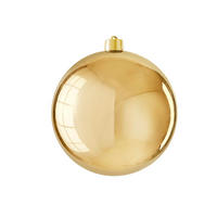 LAALU CHRISTBAUMKUGEL rund gold glänzend 20 cm - Goldfarben, Kunststoff (27/27/27cm) - LAALU