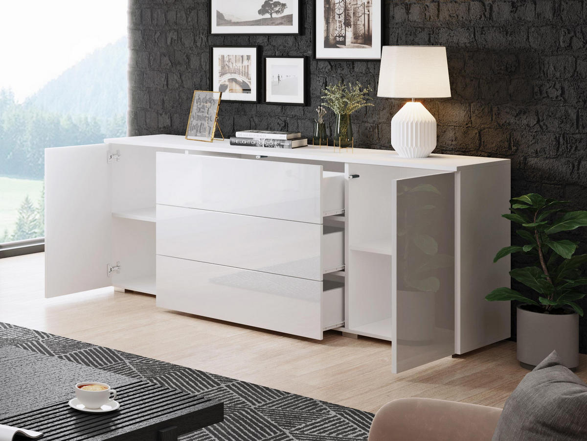 KOMMODE Paris 150 - Eiche Wotan, Holzwerkstoff (150/68/39cm) - MIRJAN24