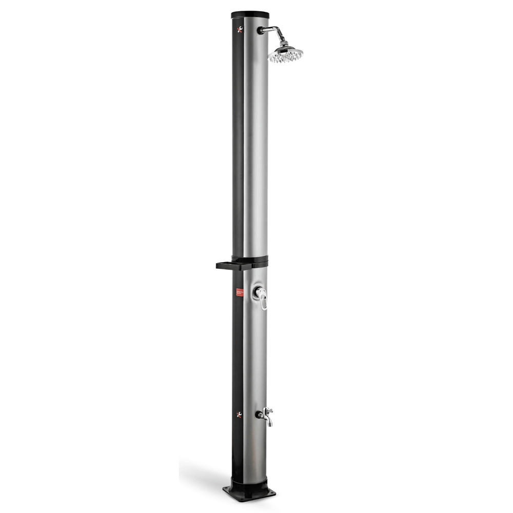 Deluke Solardusche Schwarz 19x218x19 cm