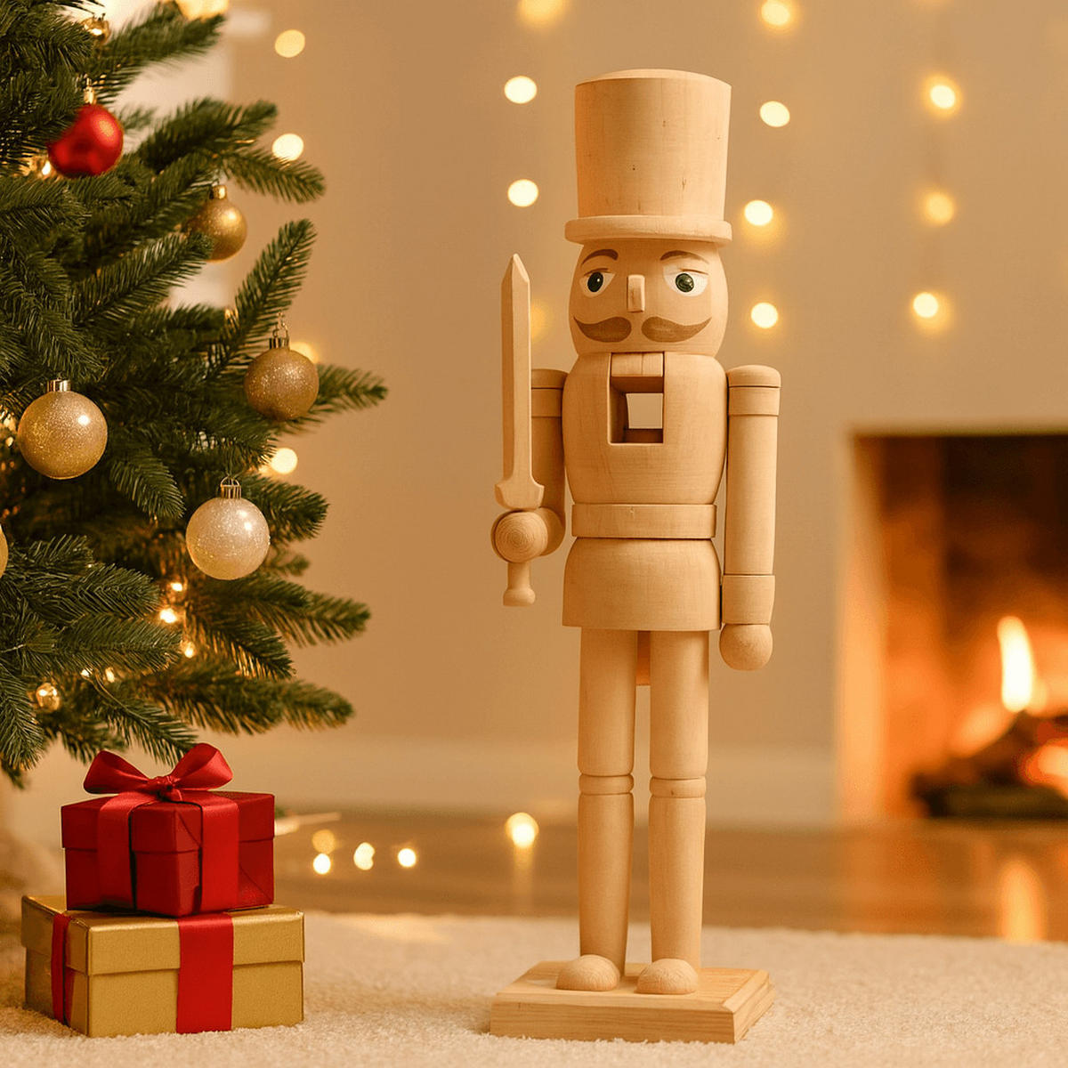 NUSSKNACKER Dekofigur 38 cm - Braun, Holz (8/38/10cm) - Mobili Rebecca