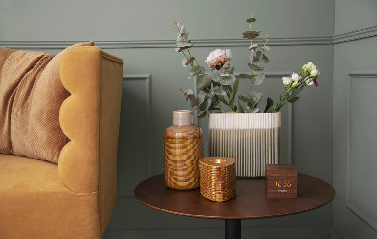 WECKER Block 7.1/16/7.2 cm - Braun, Holz (16/7.2/7.1cm) - Karlsson