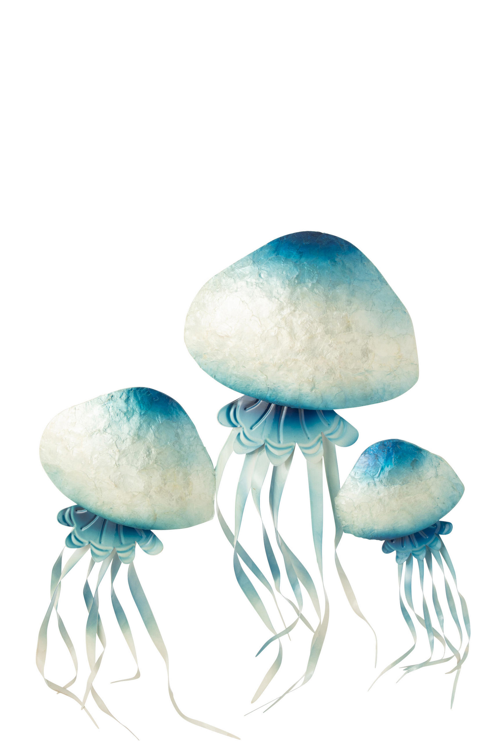 J-Line Wanddekoration Blau 4.4x66x91.4 cm