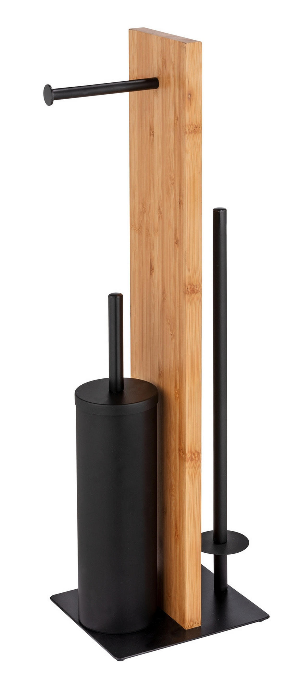 TOILETTENPAPIERSTÄNDER mit Ersatzrollenhalter Lesina 18/18/69 cm - Multicolor, Naturmaterialen (18/69/18cm) - Wenko
