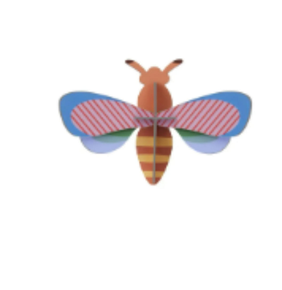 MALEN & BASTELN, Studio ROOF, 3D Wandobjekt Honigbiene - Honig, Karton (8.1/12/4cm) - ich-zapfe