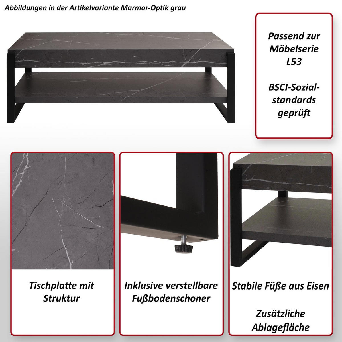 TV-RACK Eiche dunkel - Trüffeleichefarben, Holz (120/42/44cm) - Jamb