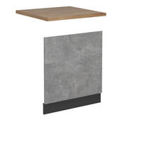 PŘEDNÍ PANEL MYČKY R-Line Beton - šedá/antracitová, kompozitní dřevo (60/57.2/1.6cm) - Vicco