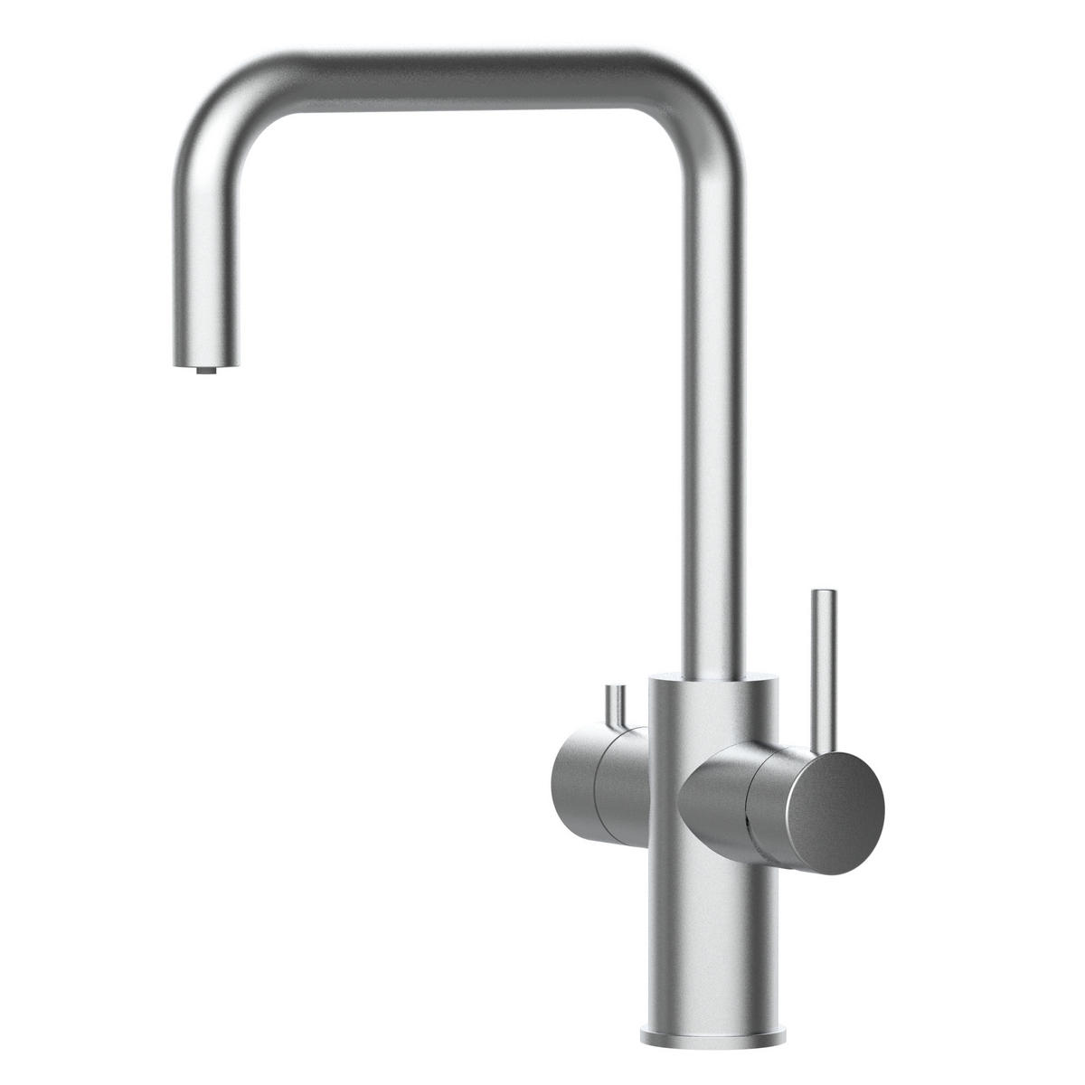 5-WEGE-KÜCHENARMATUR, Edelstahl Massiv aus Chirurgenstahl, Gebürstet, 560° schwenkbar - Edelstahlfarben, Metall (22/36.7/22cm) - VIZIO