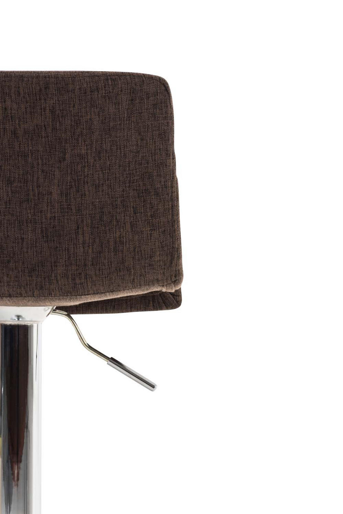 BARHOCKER BERLIN Braun Stoff - Braun, Textil/Metall (39/84/36cm) - DELUKE