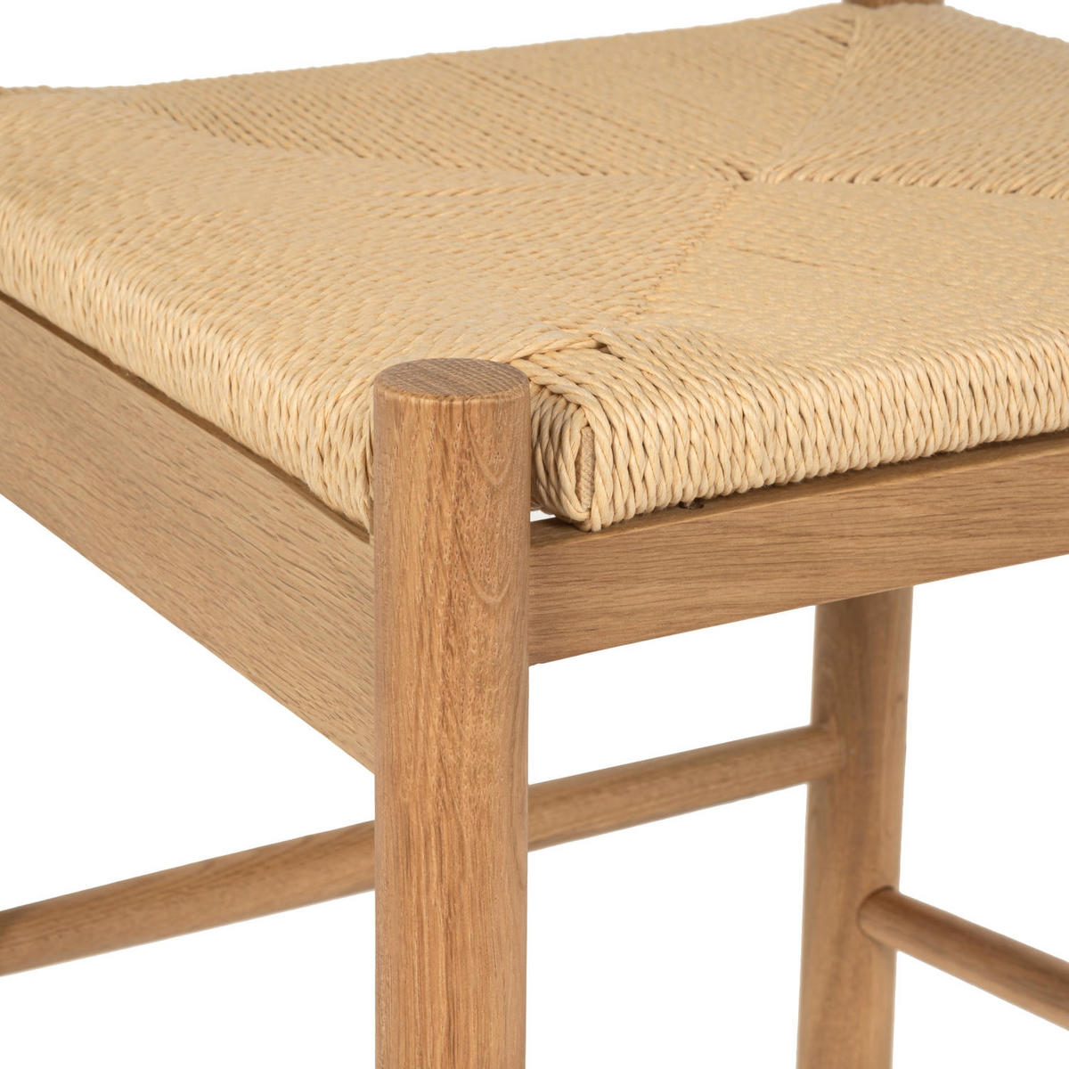 STUHL-SET 6 Stück in Rattan / Eiche Wildeiche - Braun, Holz/Papier (51/78/41cm) - Furnhouse