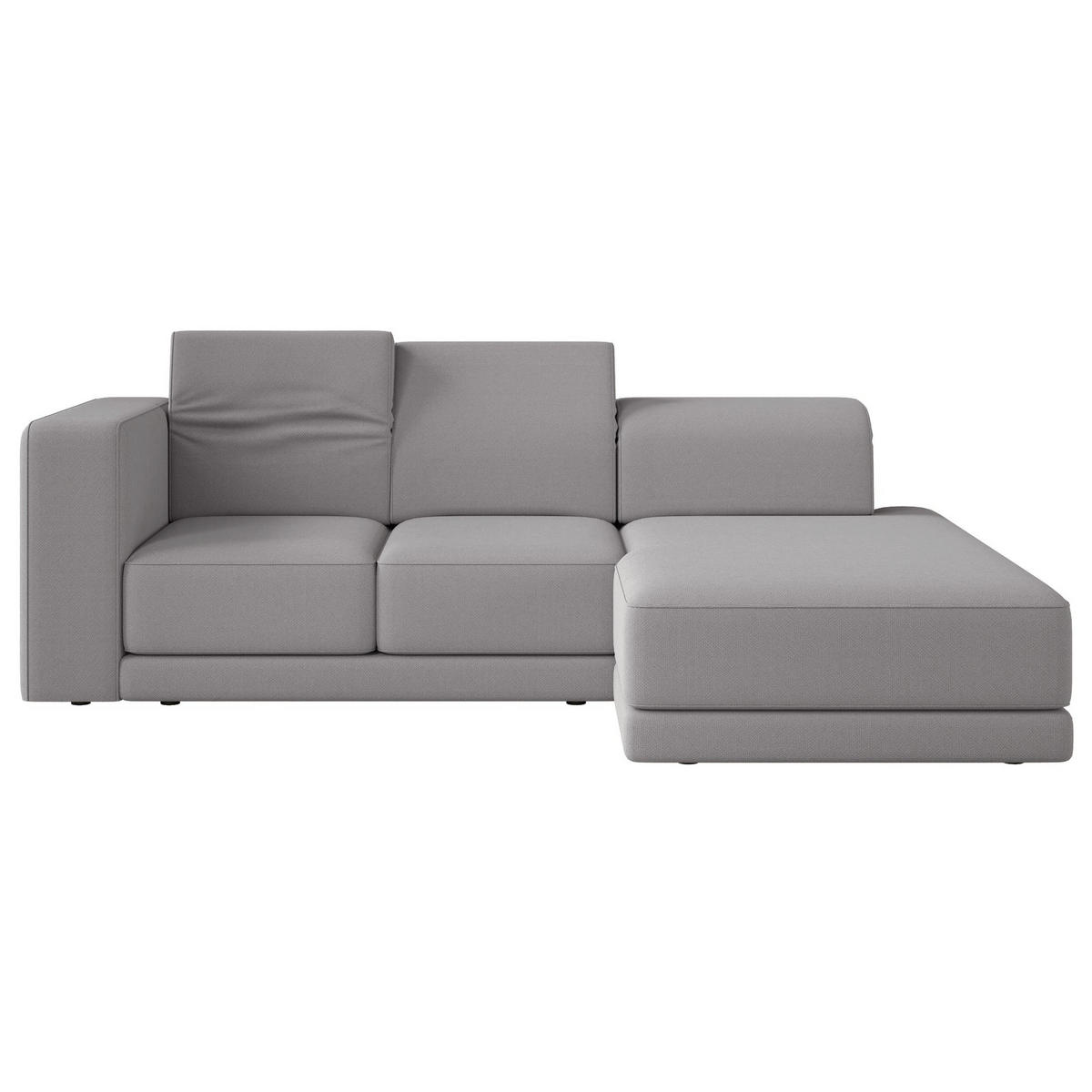 ECKSOFA Novals L-Form, 4-Sitzer, rechts 278 cm - Schwarz/Grau, Holz/Kunststoff (168/278cm) - Selsey
