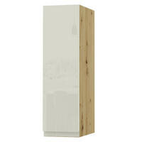 HÄNGESCHRANK Florence W2/20 Eiche Artisan / RAL 1013 perlweiß HG 20 / 32,5 / 72cm - Türanschlag links - Weiß Hochglanz/Eiche Artisan, Holz/Holzwerkstoff (20/72/32.5cm) - Feldmann-Wohnen