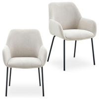 ESSZIMMERSTÜHLE TURSI 2er-Set beige - Beige, Textil (56/83/55cm) - IDIMEX