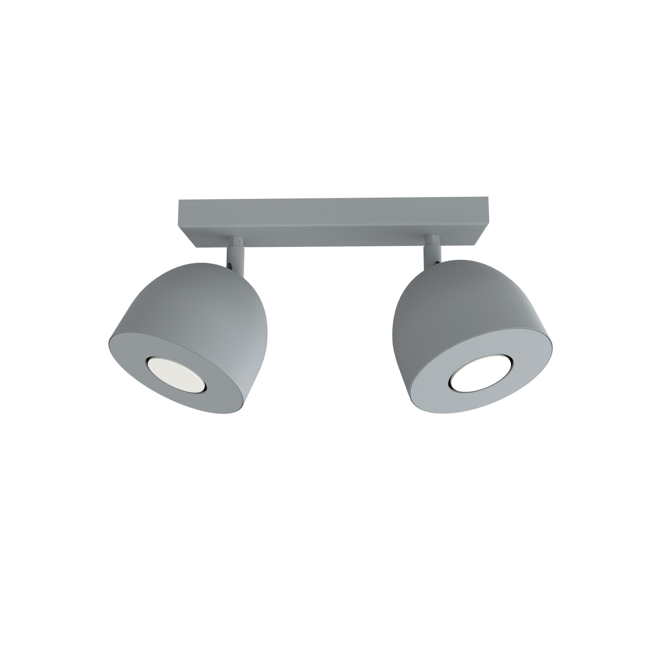 DECKENLEUCHTE - Grau, Metall (6.5/27/18cm) - Lumicom