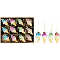 GLASSCHMUCK Sundae 12-tlg. - Multicolor, Glas (5/9/5cm) - FURNARO