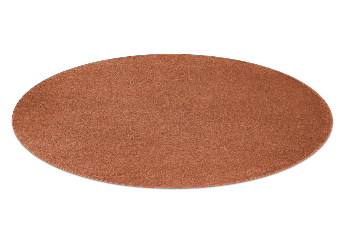 TEPPICH Softy 200 cm - Terracotta, Textil (200/200cm) - rugsX