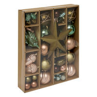 CHRISTBAUMKUGELN 60er-Set - Multicolor, Kunststoff (8/8/8cm) - Atmosphera Createur d´interieur