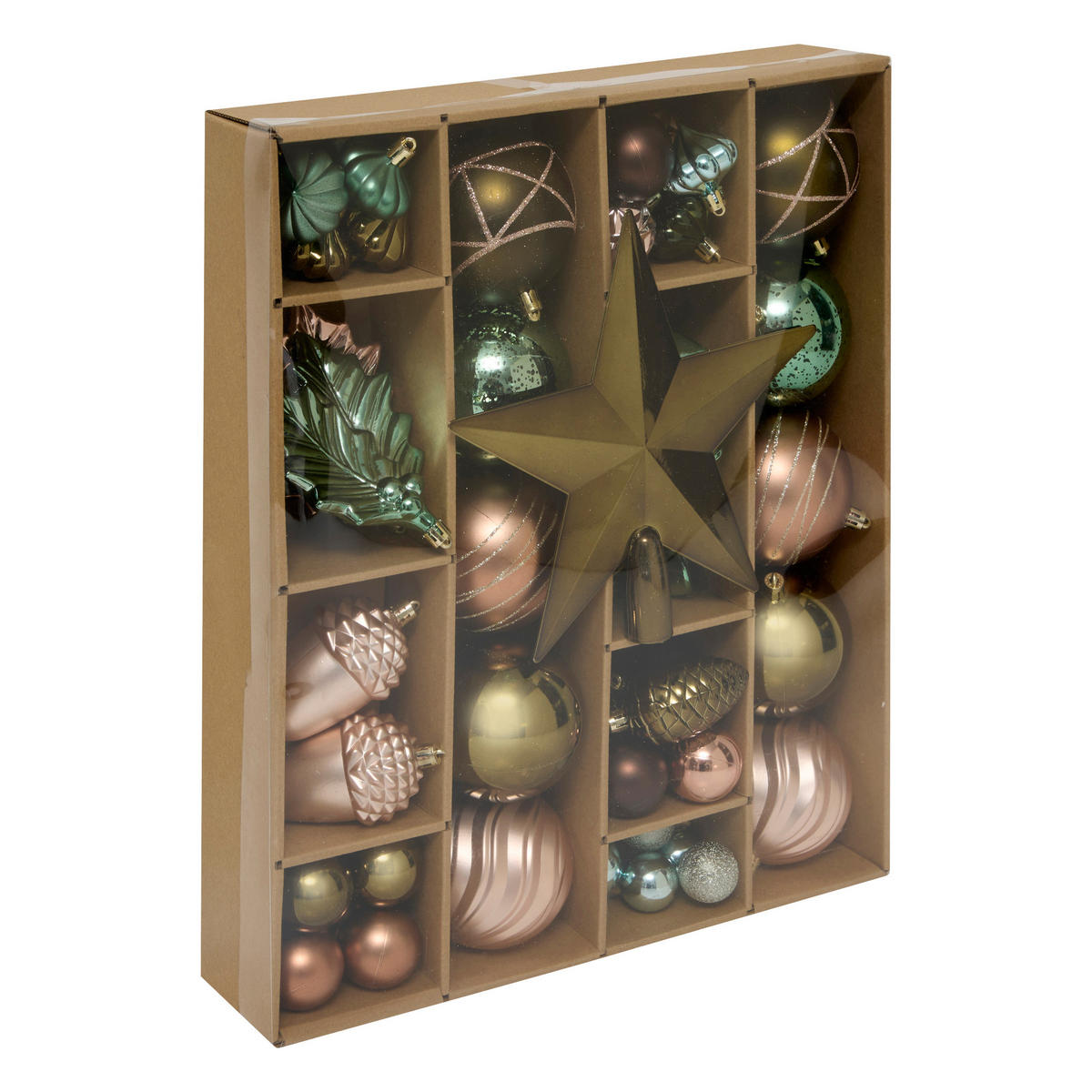 CHRISTBAUMKUGELN 60er-Set - Multicolor, Kunststoff (8/8/8cm) - Atmosphera Createur d´interieur