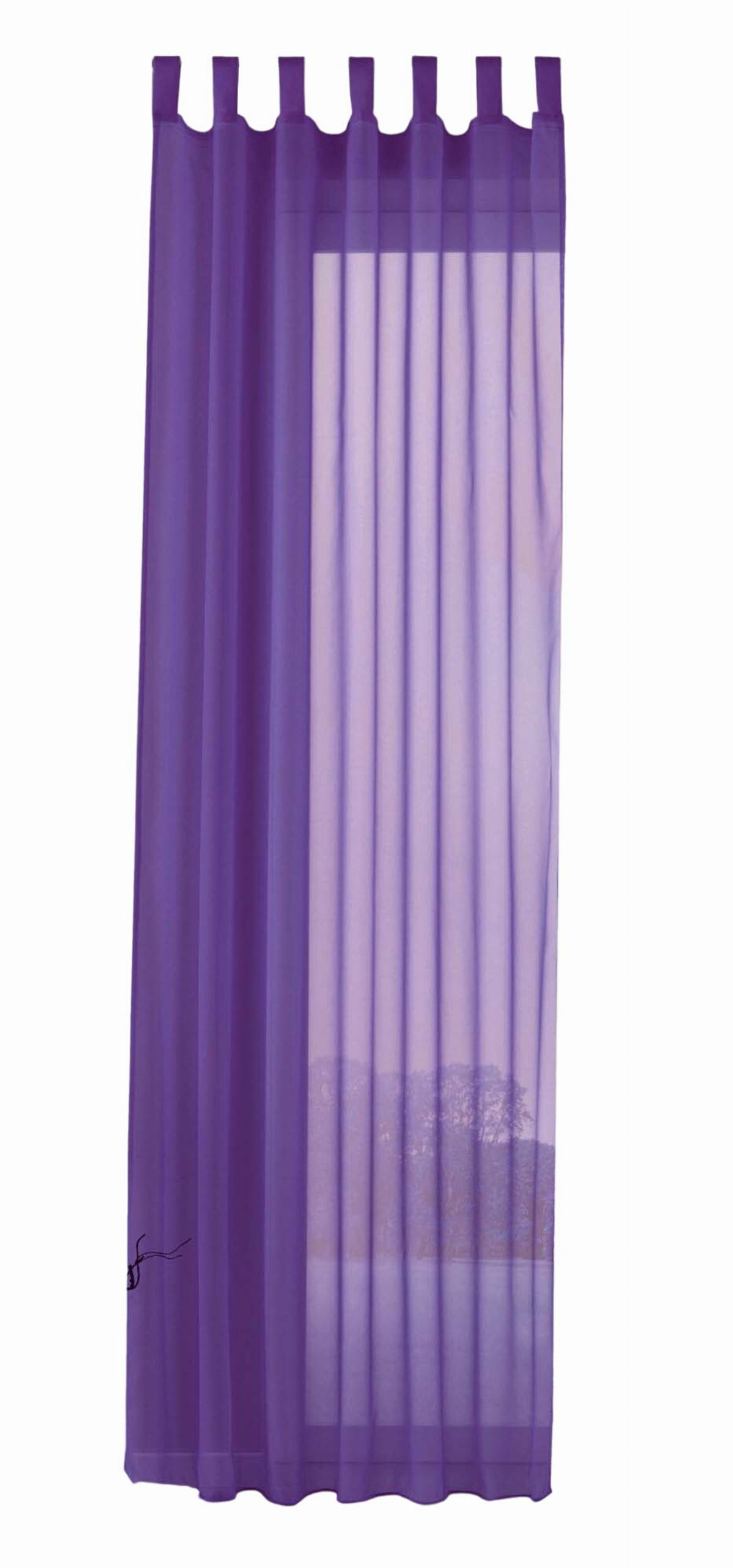 Gardinenbox Schlaufenschal Lila 140x175 cm