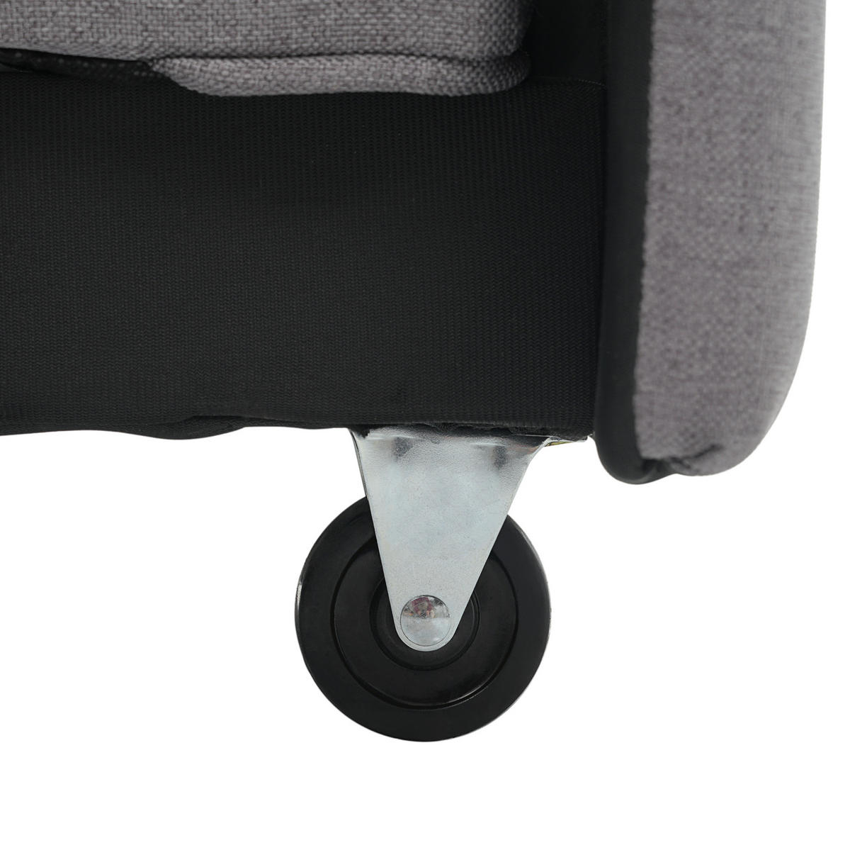 SCHLAFSOFA klappbar mit Schlaffunktion 127 x 180 cm Antique Gray - Grau, Metall (75/94/127cm) - Meubliv