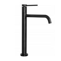 WASCHBECKENARMATUR Rea Lugano Slim Black High - Schwarz, Metall (5/34/23cm) - REA
