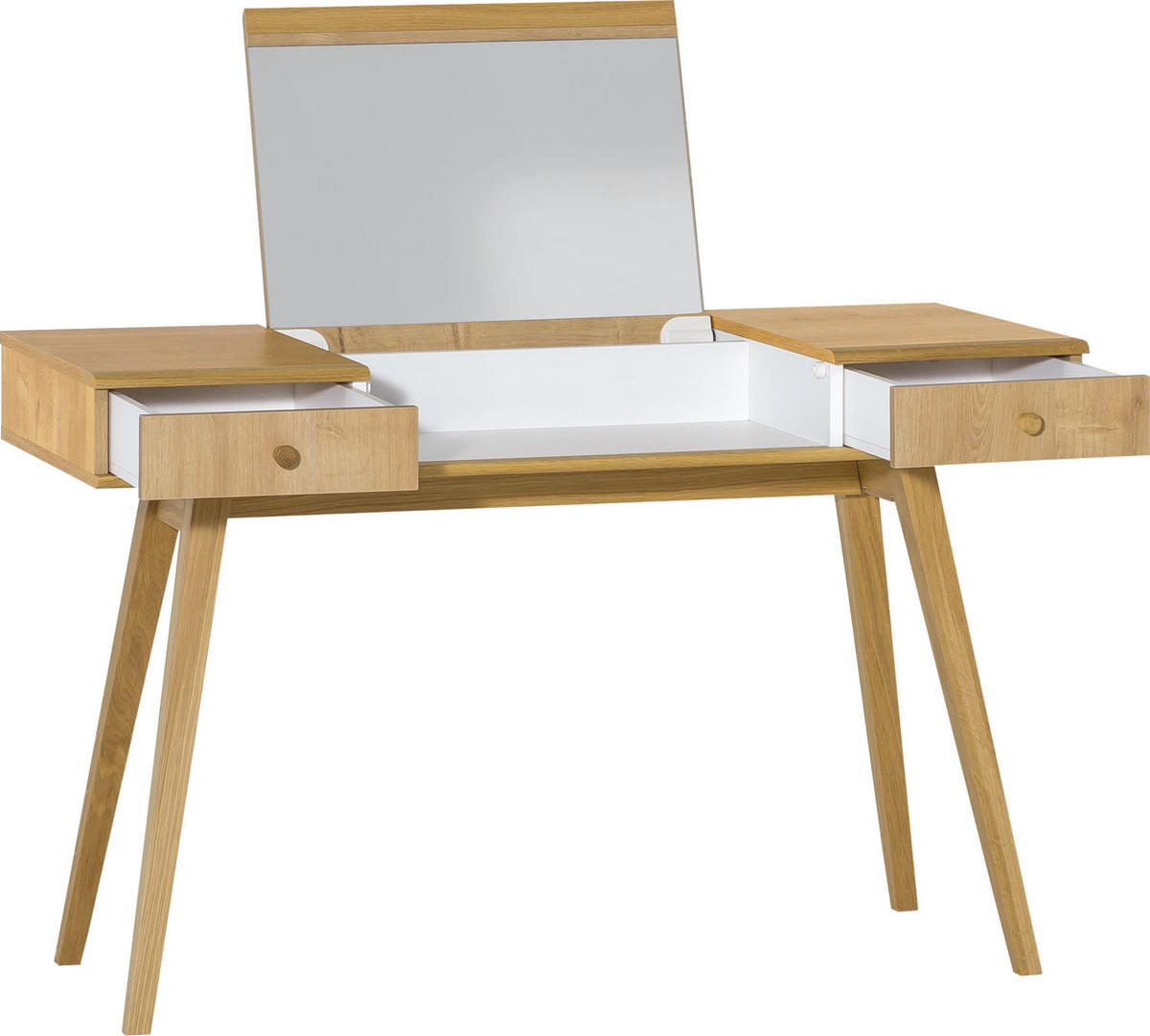 SCHMINKTISCH - Eichefarben, Holzwerkstoff (120/76/50cm) - Vox Möbel