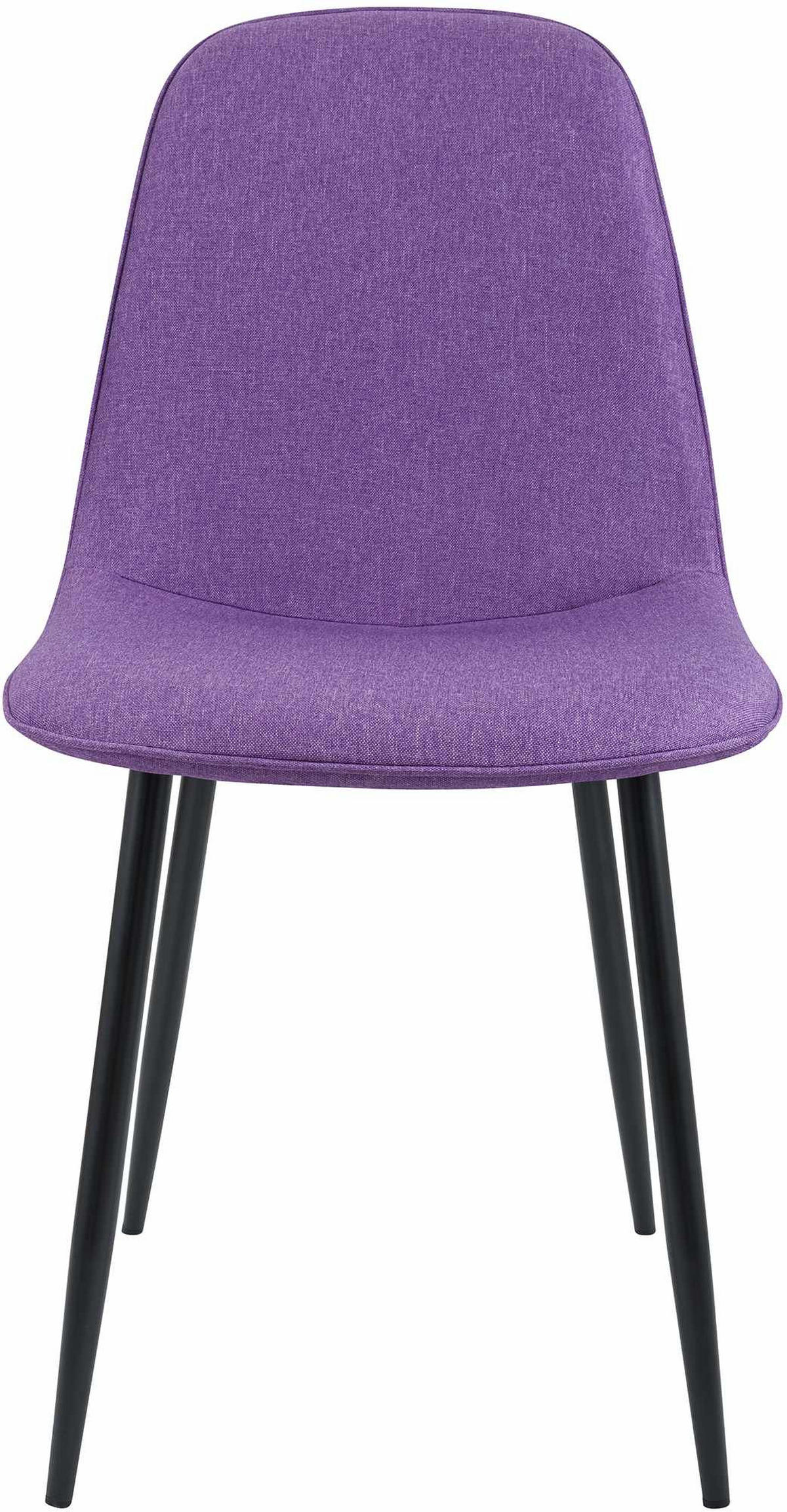 ESSZIMMERSTUHL 4er Set Stoff Lila - Lila/Schwarz, Textil/Metall (45/88/54cm) - CLP