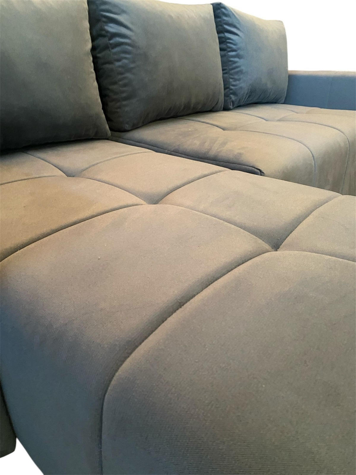 ECKSOFA Noha In Kronos - Grün, Holzwerkstoff/Textil (231/142cm) - Fun Möbel