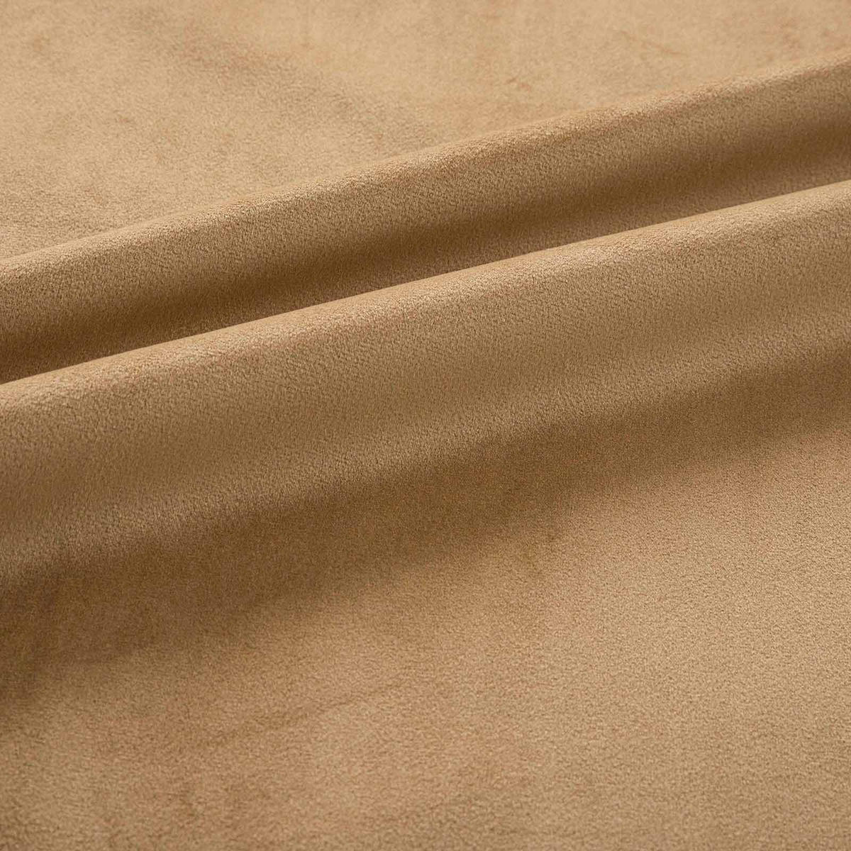 VERDUNKELUNGSVORHÄNGE Samt mit Thermo-Funktion, 117/137 cm - Beige, Textil (117/137cm) - Homescapes