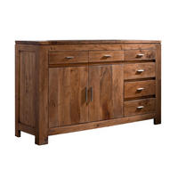 SIDEBOARD Akazie 150x45x90 hellbraun lackiert SHAMAN #40 - Braun, Holz (150/90/45cm) - Massivmoebel24