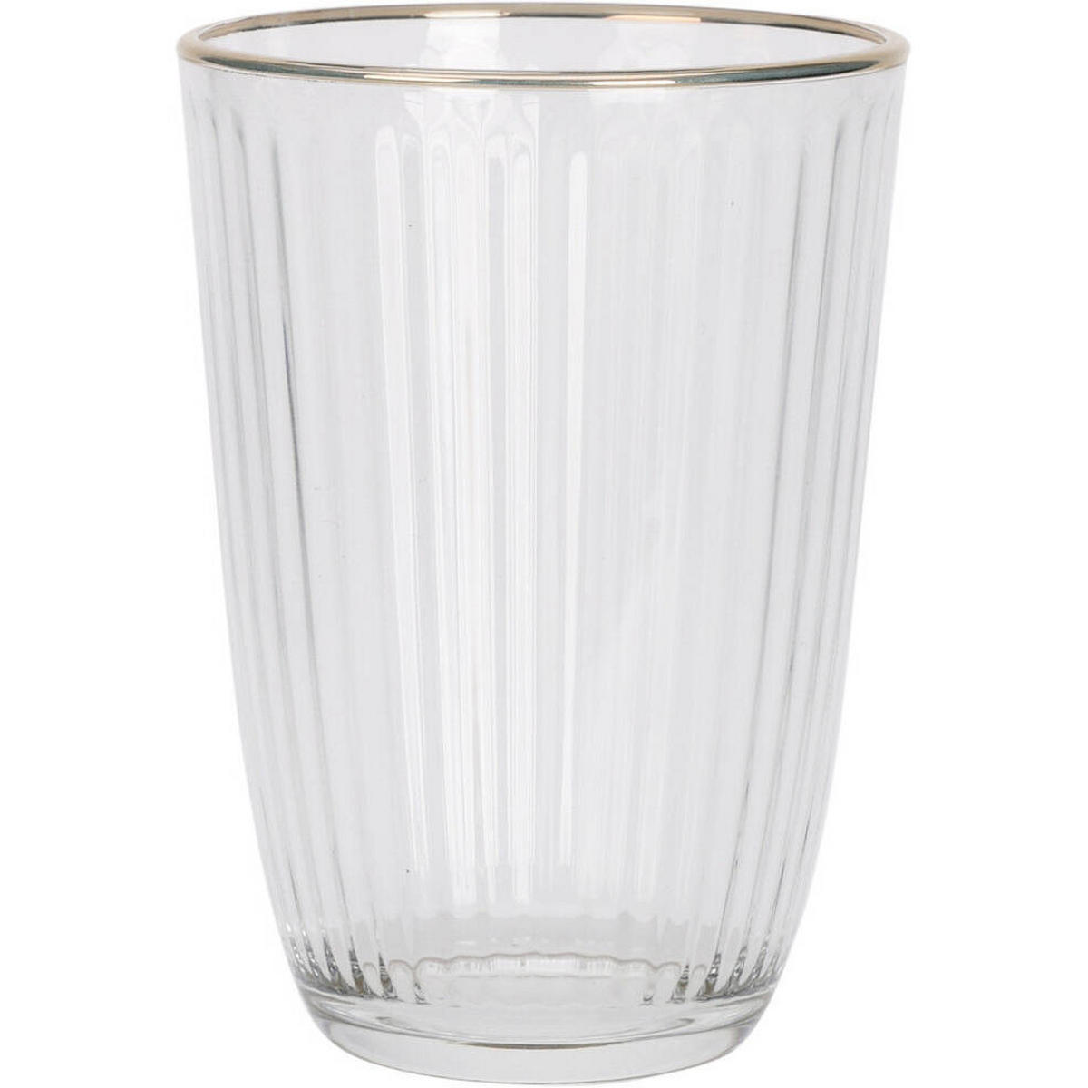 GLAS gestreift 395 ml - Transparent, Glas (395L) - Excellent Houseware