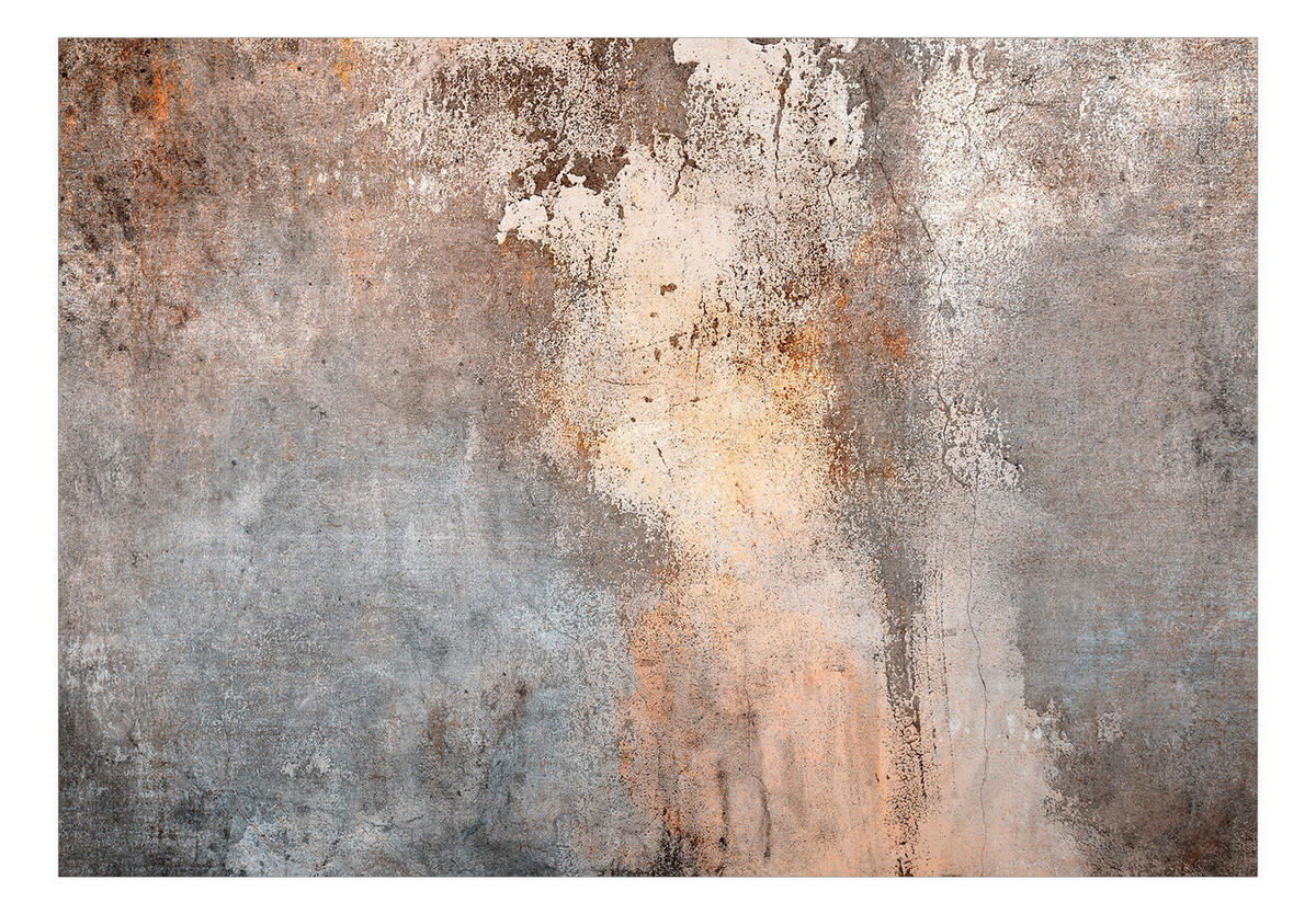 SELBSTKLEBENDE FOTOTAPETE 392/280 cm - Grau/Kupferfarben, Kunststoff/Textil (392/1cm) - KUNSTLOFT