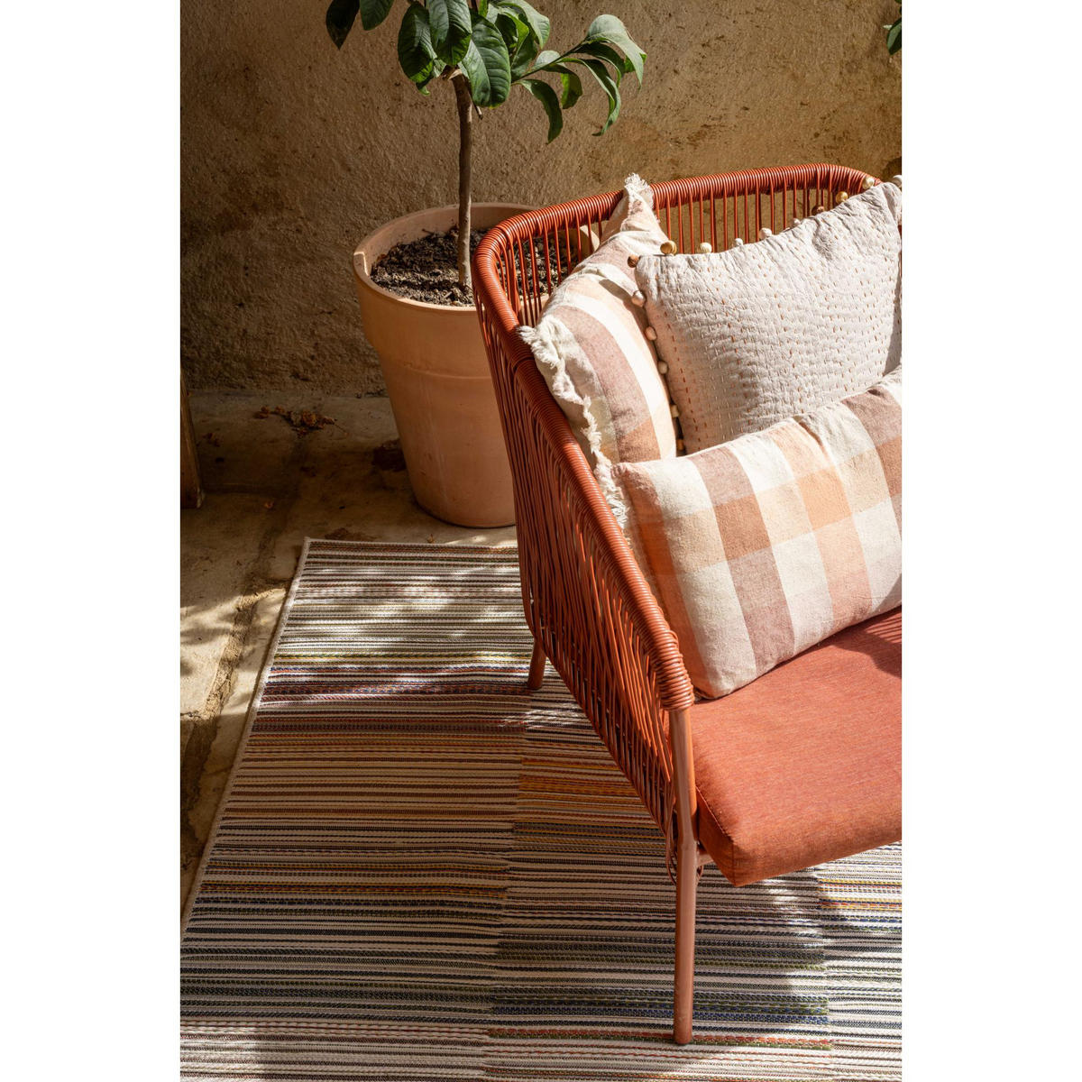 KISSEN Gastounet sein 45 x 45 cm - Beige, Textil (45/45cm) - Vivaraise